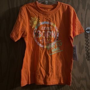 BORN FLY GRAPHIC TEE: ORANGE: NEW WITH TAGS: SIZE LARGE (6)